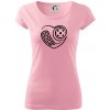 Florbal love - Dámske tričko Pure - 2XL ( Ružová )