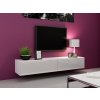 TV stolík Vigo (biela/biely lesk) 140cm
