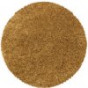 Ayyildiz , Kusový koberec Sydney Shaggy 3000 gold kruh, 160x160 (priemer) kruh, žltá, obývacia izba