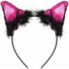 RAPPA Čelenka mačka s ušami a perím