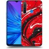 Picasee silikónový prehľadný obal pre Realme 5 - Red black