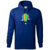 Teplovzdušný balón v oblakoch - Mikina pánska Cape s kapucňou - 3XL ( Kráľovská modrá )