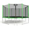 Trampolína Aga SPORT PRO 366 cm Light Green + ochranná sieť + schodíky