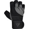 RDX L4 Open Finger Weightlifting Gym Rukavice GRAY/BLACK - XL