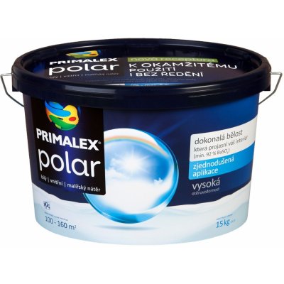 PRIMALEX polar biela interiérová farba 7.5 kg Biela