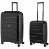 Topmove® Cestovný kufor, 90 l + Príručný kufor, 30 l, čierna (800009441)