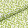 Bavlnené plátno žltozelené, bieli motýle, š.140