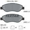 TEXTAR Sada brzdových destiček, kotoučová brzda Q+ 2455001