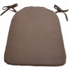 LKV Lomnice Sedák na židli se šňůrkou - 35 x 40 cm - světle hnědá