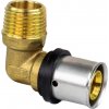 MARROY koleno lisovacie pressTEXX mosadz prechodové 50 x 4 - R5/4