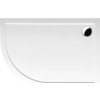 POLYSAN RENA R sprchová vanička z litého mramoru, čtvrtkruh 120 x 90 x 4 cm, R550, pravá,biela 65611