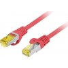 Lanberg PATCHCORD CAT.6A S/FTP LSZH CU 1,5 M ČERVENÁ MOTORKA PREŠLA LANBERG