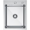 Erga HD, 1-komorový oceľový drez 400x500x210 mm, oceľová, ERG-MLS-HD4050