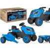 Smoby Šliapací traktor Farmer XL modrý s vozíkom