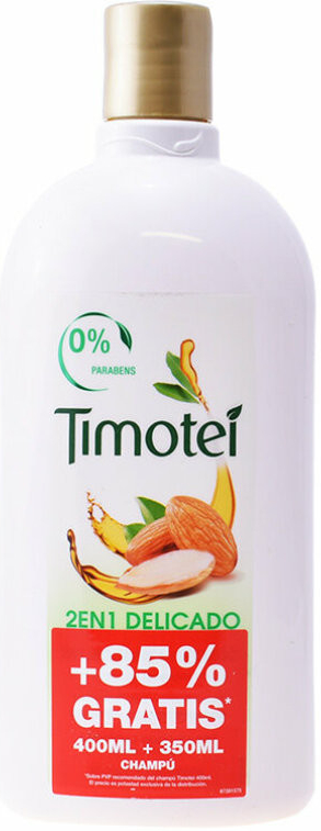 Timotei Aceite Almendras Dulces Champú 2en1 Delicado 750 ml