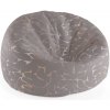 Sablio Sedací vak Cocoon Béžové vzorce - 75 x 45 x 35 cm