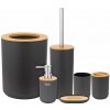 Teesa TSA0400-B Sada kúpeľňových doplnkov 6 ks, čierna