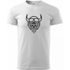 Viking logo - Klasické pánske tričko vyššej gramáže - 4XL ( Biela )