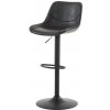 Autronic Barová stolička, čierna ekokoža, kov čierna AUB-714 BK