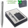 Parker Urban Twist Metro Metallic CT guľôčkové pero a kožené puzdro 1502/4293641