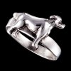 Silver.ag Prsteň strieborný, pes, seter R3294