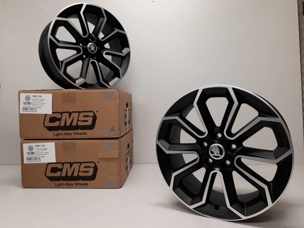 CMS C20 8x18 5x112 ET47 matt black polished