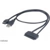 AKASA - Flexstor Esata kábel AK-CBSA03-80BK