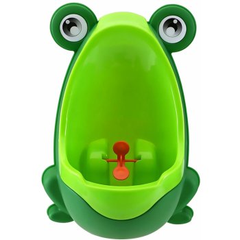 Zaparkorun pisoár v tvare žaby zelený