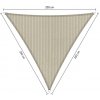 Shadow Comfort Slnečný Trojuholník shadow 2,0 x 2,0 x 2,0 m Farba: Sahara piesková
