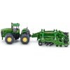 SIKU Farmer 1856 - Traktor John Deere 9630 s bránami Amazone Centaur 1:87