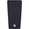 Kvetináč 22,5cm RATO SQUARE DRTS225-S433 antracit plastový PROSPERPLAST