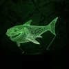Beling 3D lampa, žralok , 7 farebná DF52XD