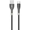 Datový kabel Forever Sleek USB/USB-C 1m 3A černý GSM171007