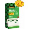 Lepiaca páska Scotch Magic neviditeľná popisovateľná 19 mm x 33 m v krabičke 12+2 zdarma