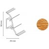 Döllken Profiles Lišta SLK 50 2140 dub labrador 50 x 25 x 2500 mm
