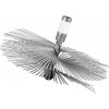 Kefa KOVO.B ComRourST 200 mm, INOX, štosákový, komínová kefa na čistenie komína, na komín