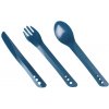 Lifeventure Ellipse Cutlery Set plastový příbor navy