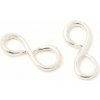 EU Medzidiel nekonečno 10/5mm Ag925 ródium
