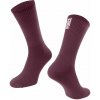 Ponožky FORCE LONGER SLIM, vínové S-M/36-42