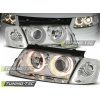 Tuning-tec PREDNÉ SVETLOMETY ANJELSKÉ OČI CHROME pasujú na VW PASSAT B5 3B 11.96-08.00