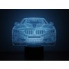 Beling 3D lampa,BMW Maska , 7 farebná DFJE58JJW587SD