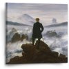 Sablio Obraz Pútnik nad morom hmly - Caspar David Friedrich - 50x50 cm