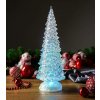 Dekorácia MagicHome Vianoce, Stromček, LED, meniaca farby, PE, 3xAAA, interiér, 10,50x30 cm