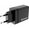 VERBATIM Univerzální adaptér nabíječka CHR-30EU2, 30W, 1x USB-C, 3x USB černá