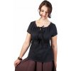 Imago blúzka s krátkym rukávom čierna