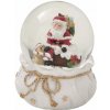Vánoční hrací sněžítko Santa Claus BRANDANI (barva - bílá, zlatá)