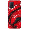 Picasee silikónový prehľadný obal pre Realme 8 5G - Red black