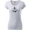 Kotva - Dámske tričko Pure - L ( Svetlosivý melír )