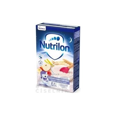 NUTRICIA Zakłady Produkcyjne Sp. z o.o. Nutrilon obilno-mliečna kaša krupicová s ovocím GOOD NIGHT, bez palmového oleja (od ukonč. 6. mesiaca) (inov.2021) 1x225 g