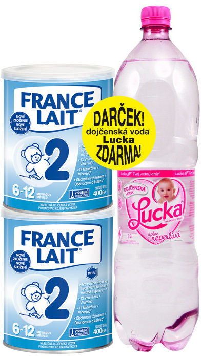 France Lait MLIEKO 2 mliečna výživa 2 x 400 g